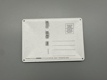 Postkarte Echte Männer wissen, wie man Traktor fährt