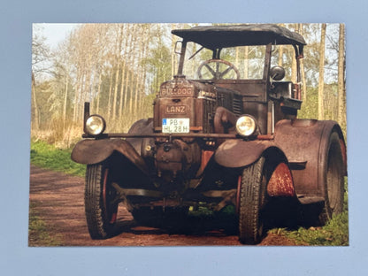 Postkarte Lanz Bulldog Wald