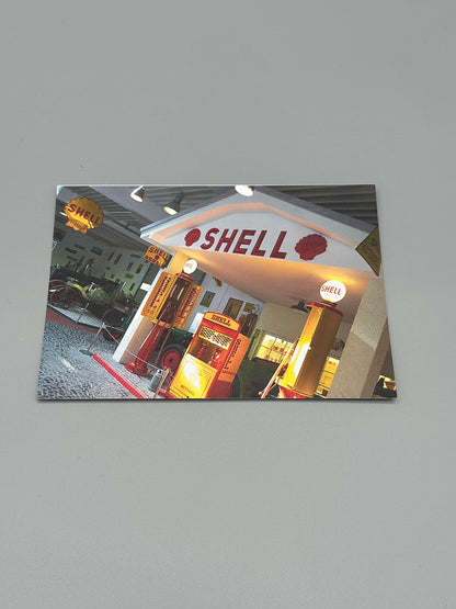 Postkarte Shell Tankstelle