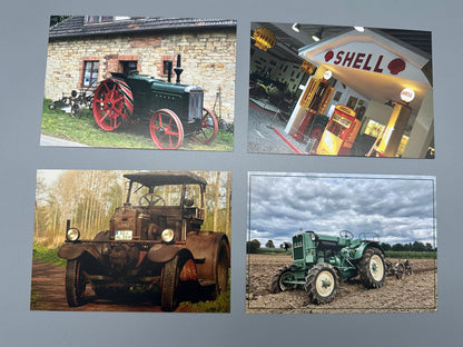 Postkarte MAN Traktor Acker