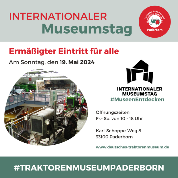 Internationaler Museumstag Traktorenmuseum Paderborn